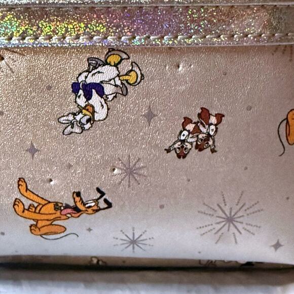 Loungefly Disney100 Anniversary Mickey & Friends Silver Opalescent Mini Backpack main image 15